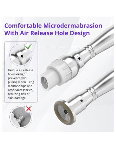 Máquina de Microdermoabrasión UNOISETION 4 en 1 Facial LED