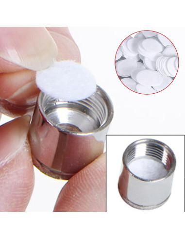 500 Filtros de Algodón para Microdermoabrasión AEGYPIUS 10mm