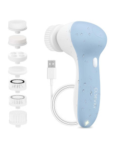 Cepillo Facial Limpiador Recargable CLSEVXY 7 en 1 IPX7