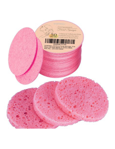 Esponjas Faciales Comprimidas GAINWELL 50 Unidades Rosa