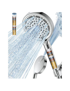 Cabezal de Ducha Filtrado DAKINGS 6 Modos Cromo 152 cm