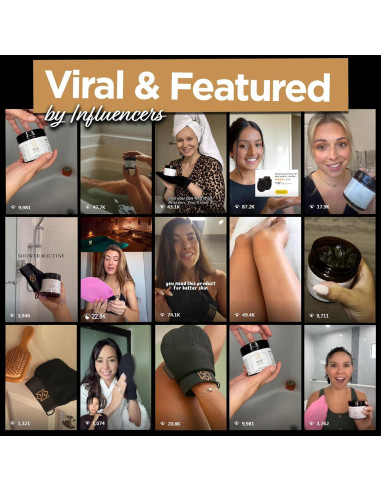 Guante Exfoliante Kessa Mitt MoroccanSource - Negro