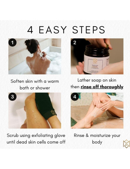 Guante Exfoliante Kessa Mitt MoroccanSource - Negro