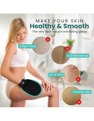 Guante Exfoliante R'GANIA para Cuerpo y Cepillo Espalda