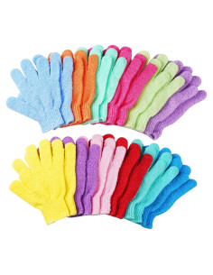 Guantes Exfoliantes para Ducha CVNDKN 24 Piezas Doble Cara