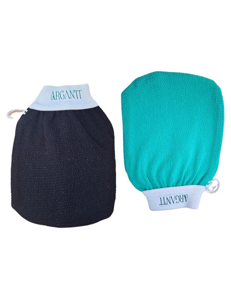 Guante Kessa Exfoliante Marroquí Argan'it Set 2 Piezas