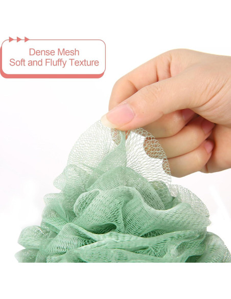 Paquete de 4 esponjas de lufa GoWorth exfoliantes 11,43 cm