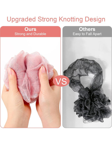 Paquete de 4 esponjas de lufa GoWorth exfoliantes 11,43 cm