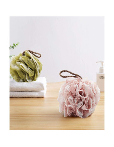 Paquete de 4 esponjas de lufa GoWorth exfoliantes 11,43 cm