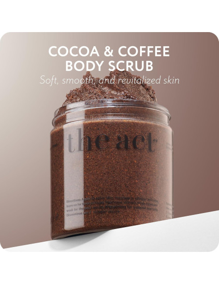 Exfoliante Corporal The Act 300g Cacao y Café Vegano