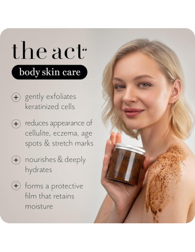 Exfoliante Corporal The Act 300g Cacao y Café Vegano