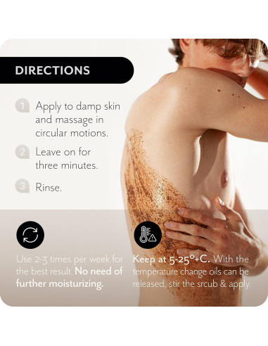 Exfoliante Corporal The Act 300g Cacao y Café Vegano