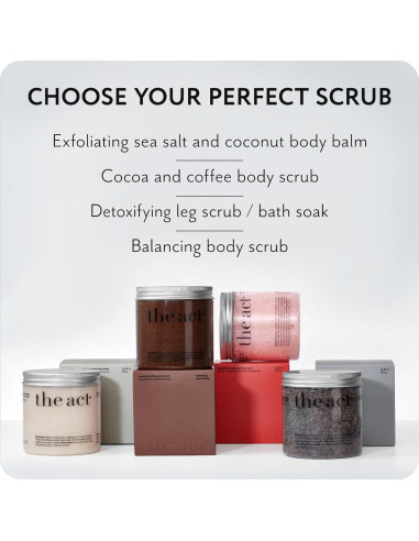 Exfoliante Corporal The Act 300g Cacao y Café Vegano