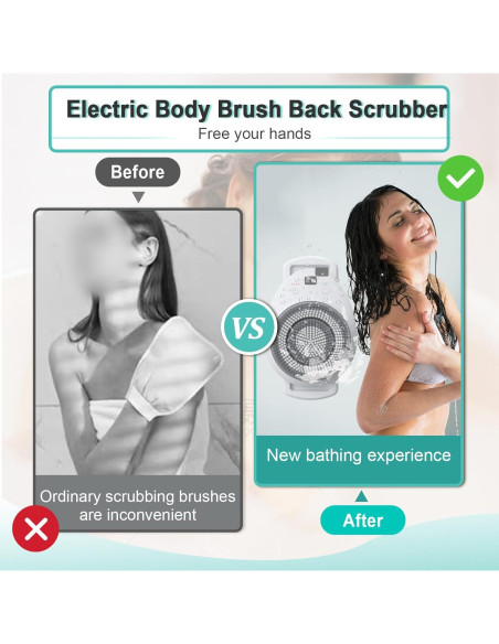 Escrubador de Espalda Eléctrico Lvrunben 49.78 cm IPX7