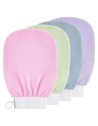 Guantes Exfoliantes Corporales 4 PCS Genérico - Ducha y Spa
