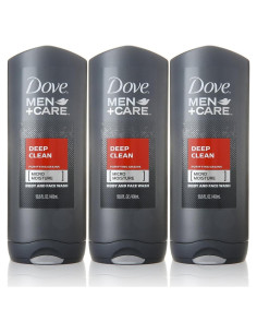 Gel de Ducha Dove Men+Care 3 Piezas 399 ml Limpieza Profunda
