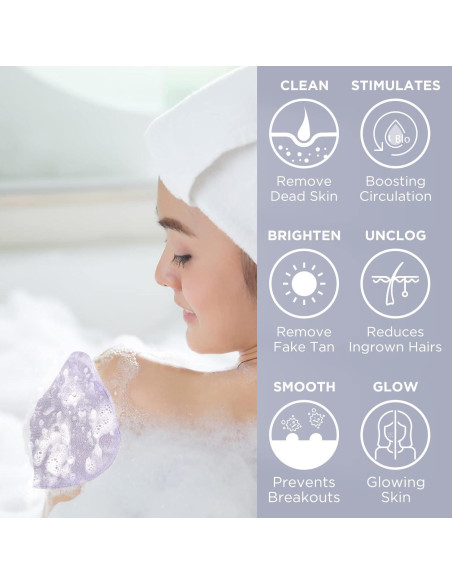 Guantes Exfoliantes Corporales 4 PCS Genérico - Ducha y Spa