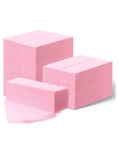 1000 Tiras de Cera No Tejidas Rosa Thenshop 3.8 x 10 cm