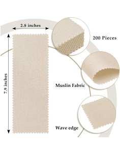 Tiras de Cera de Algodón Whaline 200 Pcs 20x7 cm Depilación 2