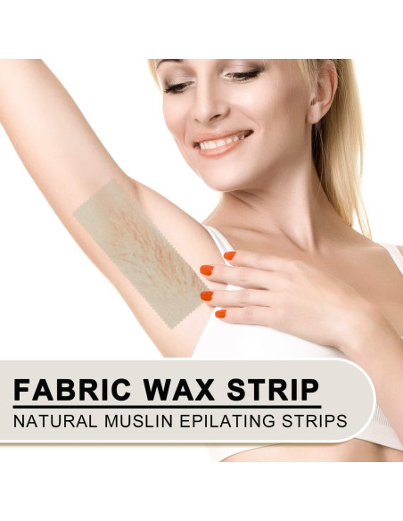 Tiras de Cera de Algodón Whaline 200 Pcs 20x7 cm Depilación