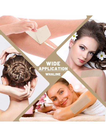 Tiras de Cera de Algodón Whaline 200 Pcs 20x7 cm Depilación