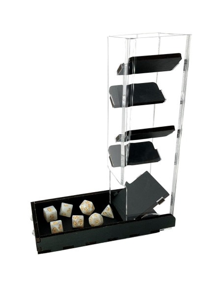 Torre de Dados C4Labs | Transparente y Madera | 25,4 cm