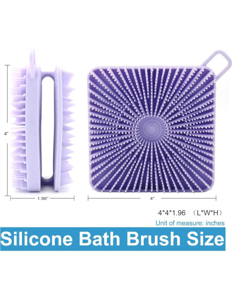 Exfoliante de Cuerpo de Silicona WETANG Doble Cara Púrpura Exfoliante de Cuerpo de Silicona WETANG Doble Cara Púrpura