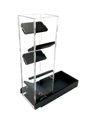 Torre de Dados C4Labs | Transparente y Madera | 25,4 cm