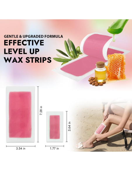 Cintas de Cera Suave Waxkiss 70 Unidades para Depilación
