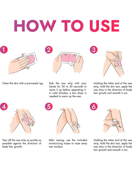Cintas de Cera Suave Waxkiss 70 Unidades para Depilación