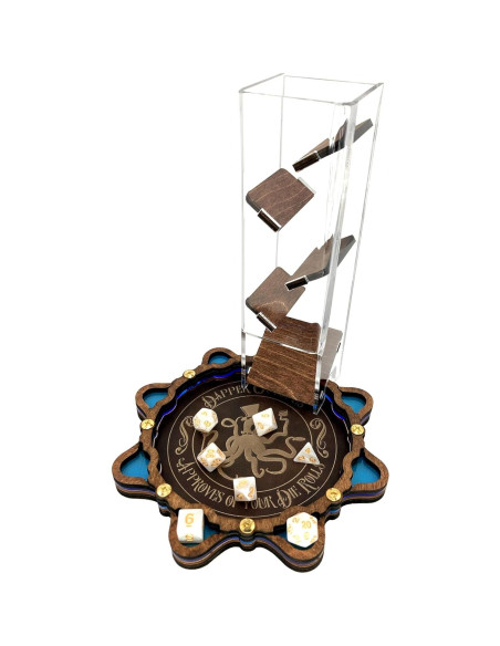 Torre de Dados C4Labs | Transparente y Madera | 25,4 cm