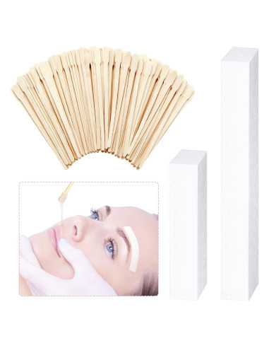 Kit de Cera 600 Pcs Leelosp Tiras y Palitos para Vello