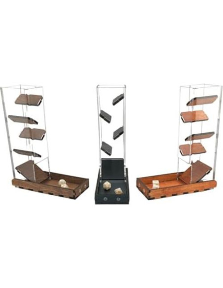 Torre de Dados C4Labs | Transparente y Madera | 25,4 cm