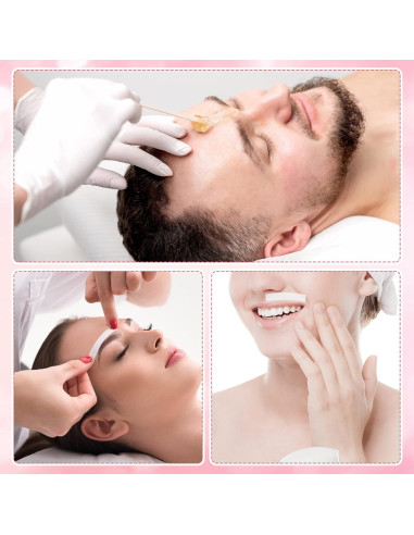 Kit de Cera 600 Pcs Leelosp Tiras y Palitos para Vello