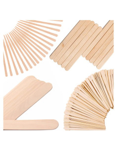 Mibly 300 Palitos de Cera de Madera para Cuerpo y Cara