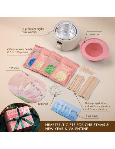 Kit de Cera Digital GIRLEARLE para Depilación en Casa