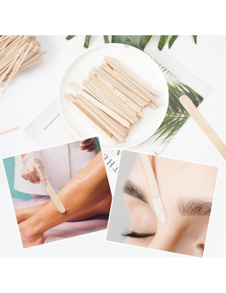 1000 Palitos de Cera de Madera EWVVSS - 4 Tamaños