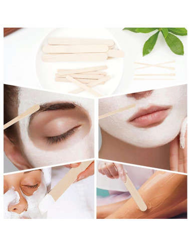 1000 Palitos de Cera de Madera EWVVSS - 4 Tamaños