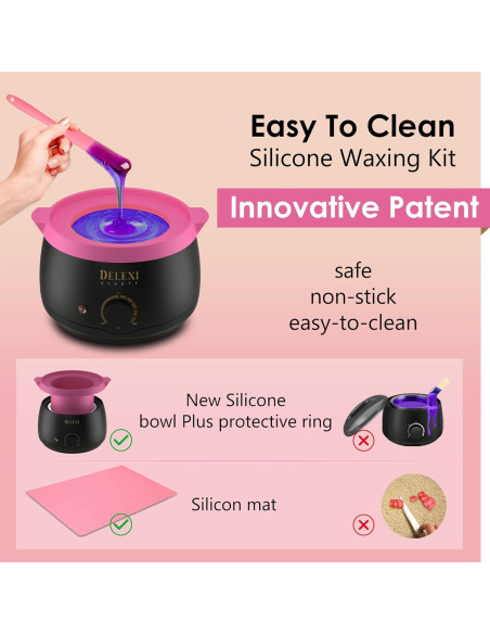 Kit de Cera Todo en Uno DELEXI 41g para Depilación Completa