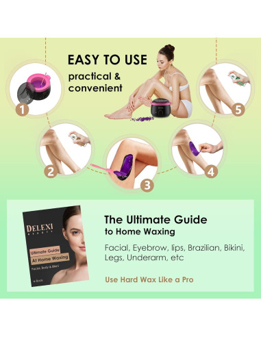 Kit de Cera Todo en Uno DELEXI 41g para Depilación Completa