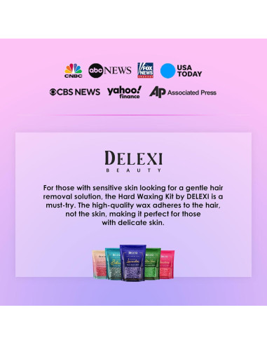 Kit de Cera Todo en Uno DELEXI 41g para Depilación Completa