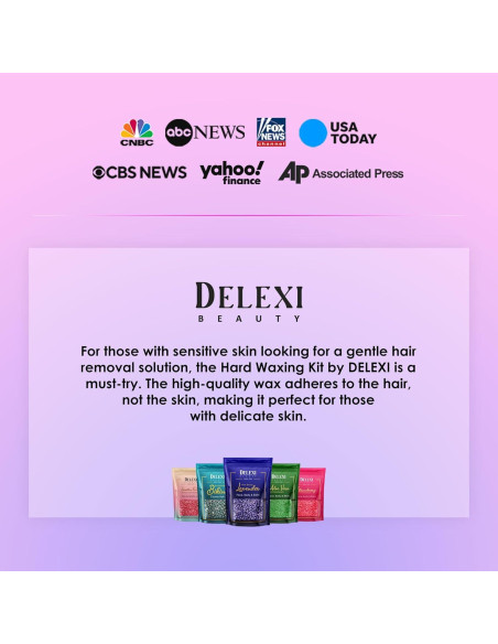 Kit de Cera Todo en Uno DELEXI 41g para Depilación Completa