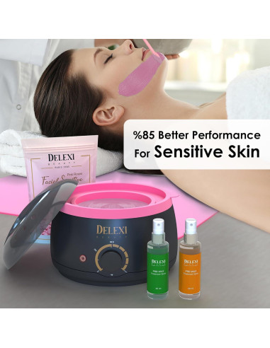 Kit de Cera Todo en Uno DELEXI 41g para Depilación Completa