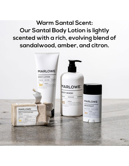 Loción Corporal MARLOWE. Santal 226 g Hidratante para Hombres