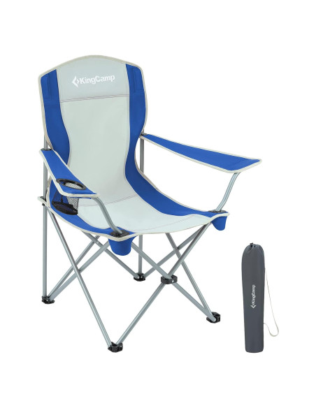 Silla de Camping Plegable KingCamp KC3818 Azul/Gris 120 kg Silla de Camping Plegable KingCamp KC3818 Azul/Gris 120 kg