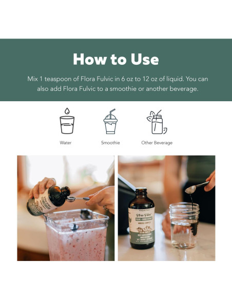 Flora Fulvic 550 mg - Ácido Fulvico y Húmico - 240 ml