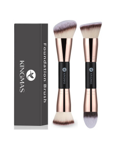 Pinceles de Maquillaje Doble Cara KINGMAS - 2 Piezas
