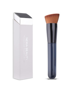 Brocha Kabuki de Base EVRCHGIEA Tamaño M Azul