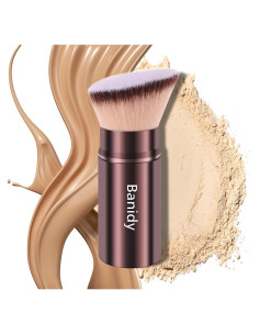 Brocha de Maquillaje Kabuki Retráctil Banidy - Marrón