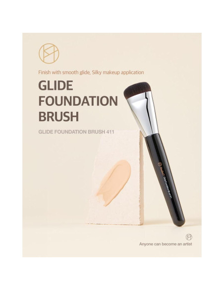 Brocha plana para base líquida The Bkor 21x4.6 cm Brocha plana para base líquida The Bkor 21x4.6 cm